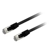 Image de Textorm Câble RJ45 CAT 6 F/UTP - mâle/mâle - 2 m - Noir