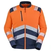 Image de Blouson haute visibilité teddy alpilles entre 4 et 6 xl 100 - 200 g polyester blouson 1 pièce(s) blouson teddy alpilles manches amovibles orange/bleu