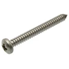 Image de Vis à tôle tête cylindrique large à empreinte pozidriv - inox a2 16 mm tête large, tête cylindrique (c) assemblage metallique tôle din 7981 vis à tôle