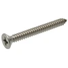 Image de Vis à tôle tête fraisée à empreinte pozidriv - inox a2 tête fraisée (tf) 25 mm assemblage metallique din 7982 tôle vis à tôle tête fraisée à empr pzd