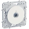 Image de Prise à encastrer série odace prises tv odace blanc blanc 1 pièce(s) à encastrer 1 tv composable standard - schneider