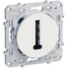 Image de Prise à encastrer série odace prise téléphone odace blanc blanc 1 pièce(s) à encastrer 1 téléphone composable standard - schneider