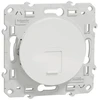 Image de Prise à encastrer série odace prise rj45 odace blanc blanc 1 pièce(s) à encastrer 1 rj45 composable standard - schneider
