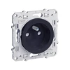 Image de Prise à encastrer série odace anthracite 1 pièce(s) prise 2 pôles + terre odace anthracite à encastrer 1 2p+t composable standard - schneider