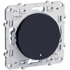 Image de Interrupteur à encastrer odace anthracite 1 pièce(s) va-et-vient à voyant orange odace anthracite à encastrer composable 1 va-et-vient avec voyant - s