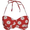 Image de Haut de maillot de bain baloconnet femme Brigitte Bardot Floral Rouge 90C BB200202200