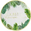 Image de Paquet de 6 Assiettes Anniversaire TROPICAL PARTY 23cm CD5523B