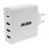 Image de Akashi Chargeur Secteur 60W 6A USB-C + 3x USB-A