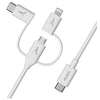 Image de Akashi Câble Eco 3-en-1 USB-C vers USB-C / Lightning / micro USB (1 m)