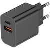 Image de Akashi Chargeur Secteur USB-C 15W + USB-A (Noir)