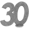 Image de CHIFFRE Anniversaire Vertical déco, 30 pailleté ARGENT CH4752 30