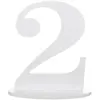 Image de Grand chiffre vertical déco 16cm, Chiffre 2 Blanc CH5051 2
