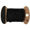 Image de Cordon coton 10 mètres x 2 mm, en Noir RDF-5072-noir