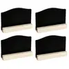 Image de Lot de 4 petits Marque-places ardoise Vintage 7,6cm en bois CH5133 11