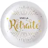 Image de Sachet de 10 Assiettes Vive la Retraite RDF-5660