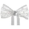 Image de Sachet de 10 mini Noeuds dentelle avec ruban blanc CH5657 1