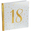 Image de Livre d'or 18 ans Joyeux Anniversaire Blanc et Or 6185-18