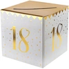 Image de Tirelire 18 ans Joyeux Anniversaire Blanc et Or 6186-18