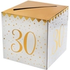 Image de Tirelire 30 ans Joyeux Anniversaire Blanc et Or 6186-30
