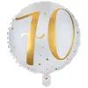 Image de Sachet de 1 ballon Alu blanc âge 70 ans CH6236 70