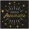 Image de Serviettes en papier x 10 - Anniversaire étincelant Or 6649-3