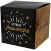 Image de Tirelire Anniversaire or- noir étincelante 6652-3
