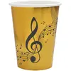Image de Gobelets en carton x 10 - Disque d'or 6666