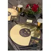 Image de Set de table disque d'or métal X 6 6668