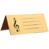Image de Sachet 10 Marque-places carton musique disque d'or brillants CH6669 3