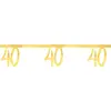Image de Banderole des âges métal or 40 ans RDF-6757-40A
