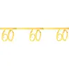 Image de Banderole des âges métal or 60 ans RDF-6757-60A
