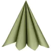 Image de Sachet de 25 Grandes serviettes Airlaid - Vert Olive Sauge STX-6808-103-25