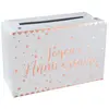 Image de Petite Tirelire valise Joyeux Anniversaire métallisée Rose Gold RDF-5671-rose