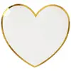 Image de Sachet de 10 Assiettes Coeur BB, Blanches FETE-6811BLANC