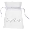 Image de Sachet de 6 Bourses Baptême, Blanc RDF-6339