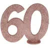 Image de CHIFFRE Anniversaire Vertical déco, 60 pailleté Rose Gold CH6915 60