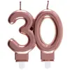 Image de Bougie des âges 30 ans, Rose Gold CH6932 30