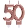 Image de Bougie des âges 50 ans, Rose Gold CH6932 50