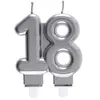 Image de Bougie des âges 18 ans, Argent CH6931 18