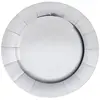 Image de Lot de 10 Sous-assiettes brillantes 33cm, Argent RDF-7057-argent