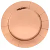 Image de Lot de 10 Sous-assiettes brillantes 33cm, Rose Gold RDF-7057-rose
