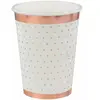 Image de Lot de 10 Gobelets Pois brillants 25cl, Blanc RDF-7095-blanc