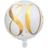 Image de Sachet de 1 ballon Alu blanc âge 80 ans CH6236 80