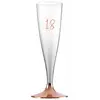 Image de Sachet de 6 Flûtes pied ROSE GOLD âge 18 ans CH7343 18