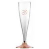 Image de Sachet de 6 Flûtes pied ROSE GOLD âge 30 ans CH7343 30
