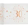 Image de Chemin de table âge étincelant métal Blanc/Rose Gold, 30 ans RDF-7344-30