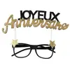 Image de Lunettes pailletées Joyeux Anniversaire Etincelant, Or RDF-7367-or