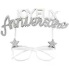 Image de Lunettes pailletées Joyeux Anniversaire Etincelant, Argent RDF-7367-argent