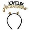 Image de Serre tête Anniversaire Etincelant, Or CH7368 3