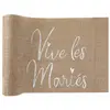 Image de Chemin de table JUTE Vive les mariés RDF-7394